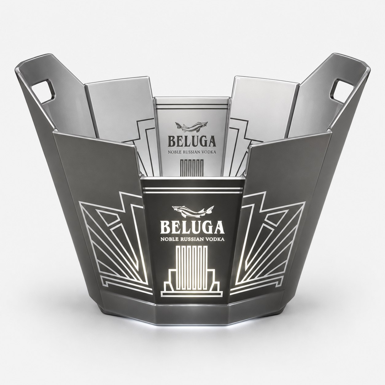 Beluga — Ice bucket · Geometric detailing