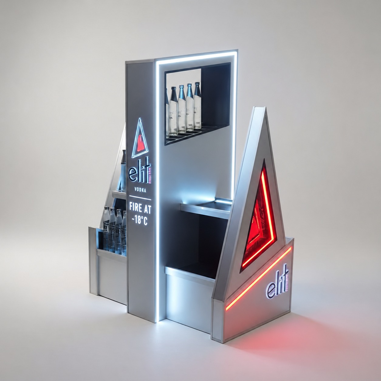 elit — Illuminated vodka display