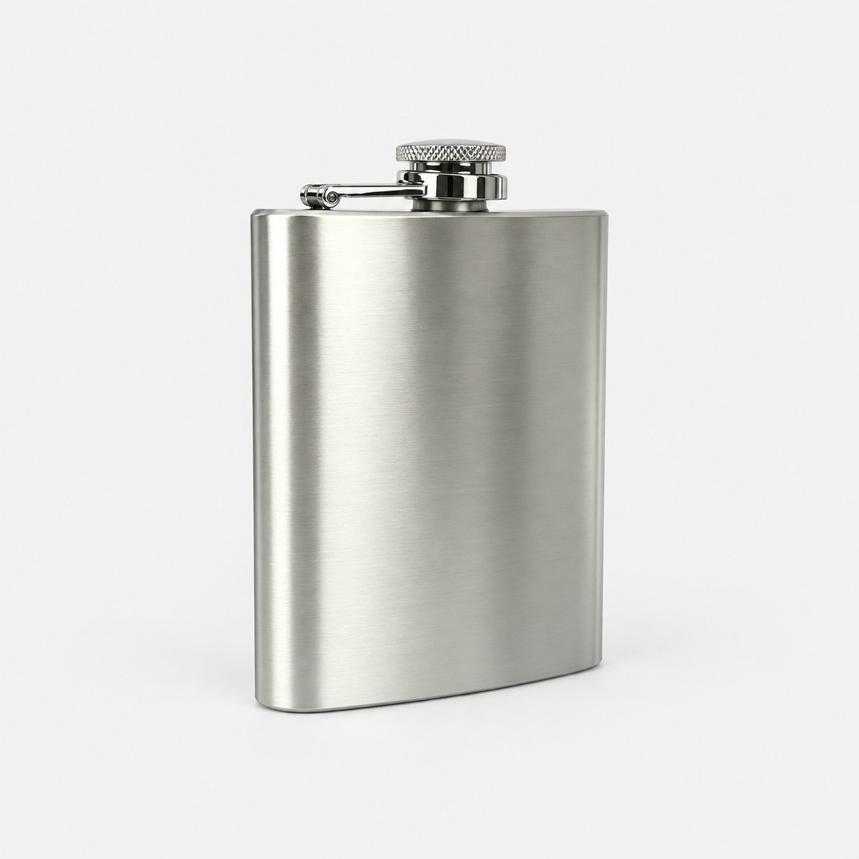 Plain steel hip flask medium — Bar Tools & Accessories