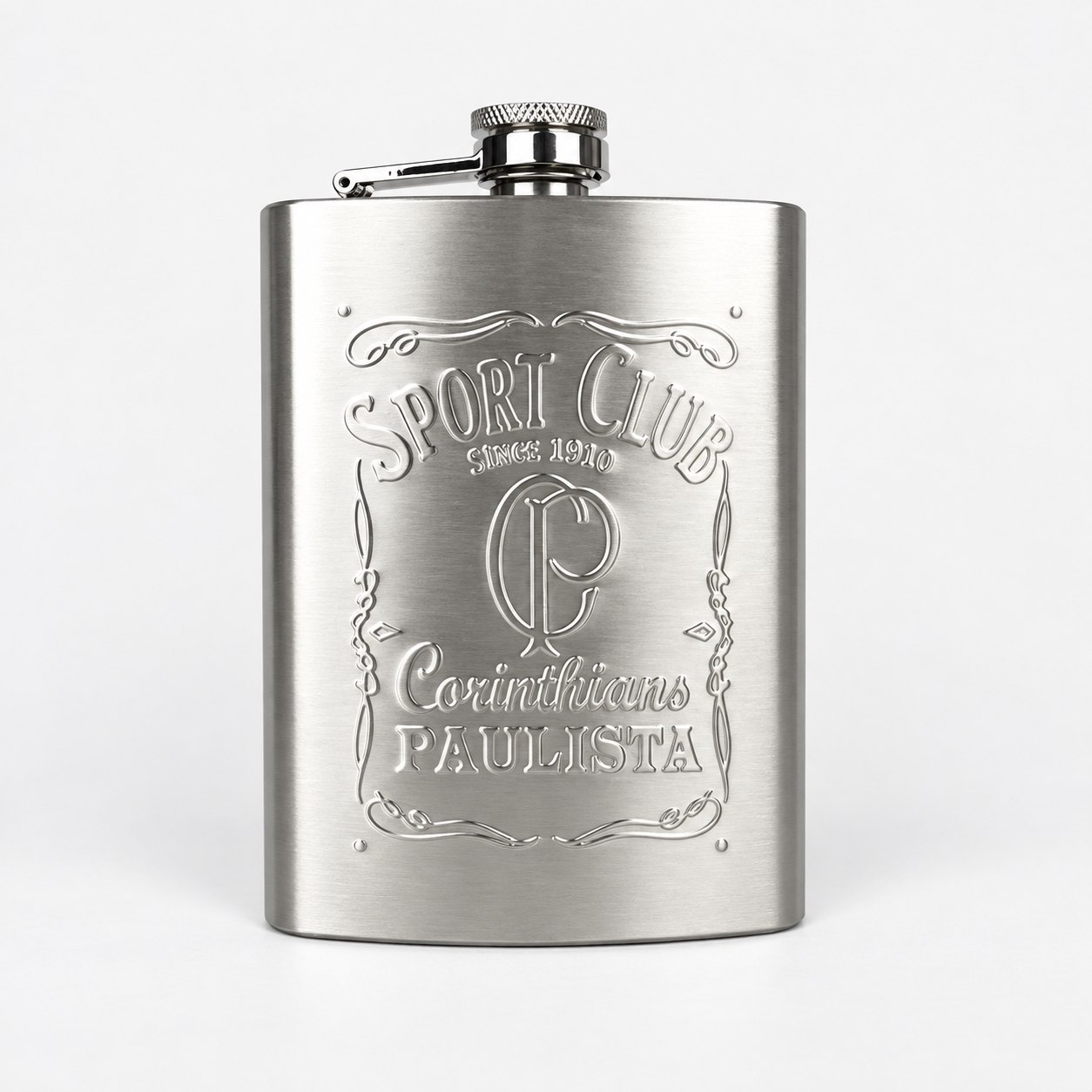 Corinthians steel hip flask — Bar Tools & Accessories