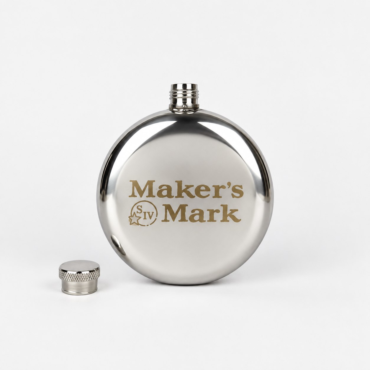 Maker’s Mark round hip flask — Bar Tools & Accessories