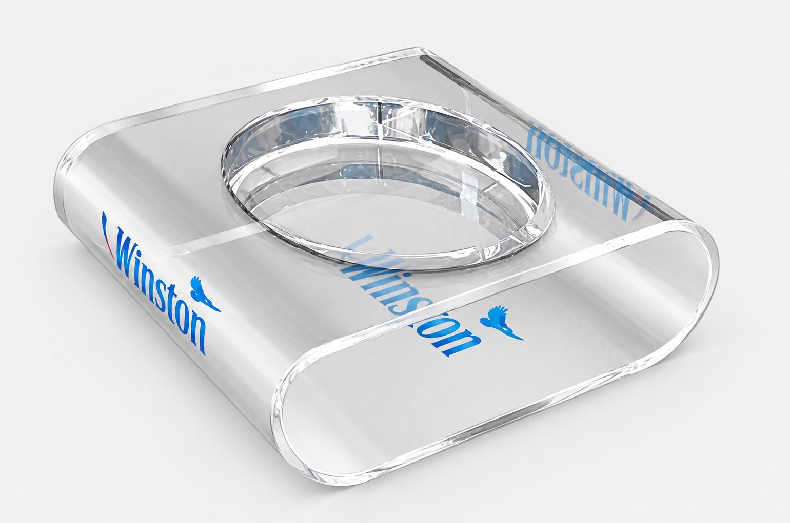 Winston clear ashtray — Bar Tools & Accessories
