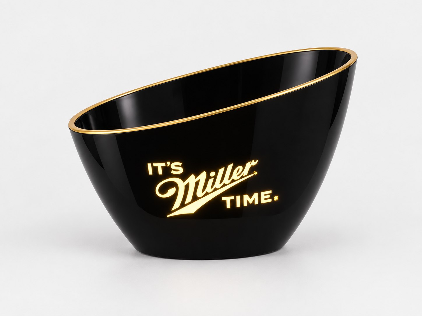 Miller black gold illuminated bucket — Ice Buckets & Coolers