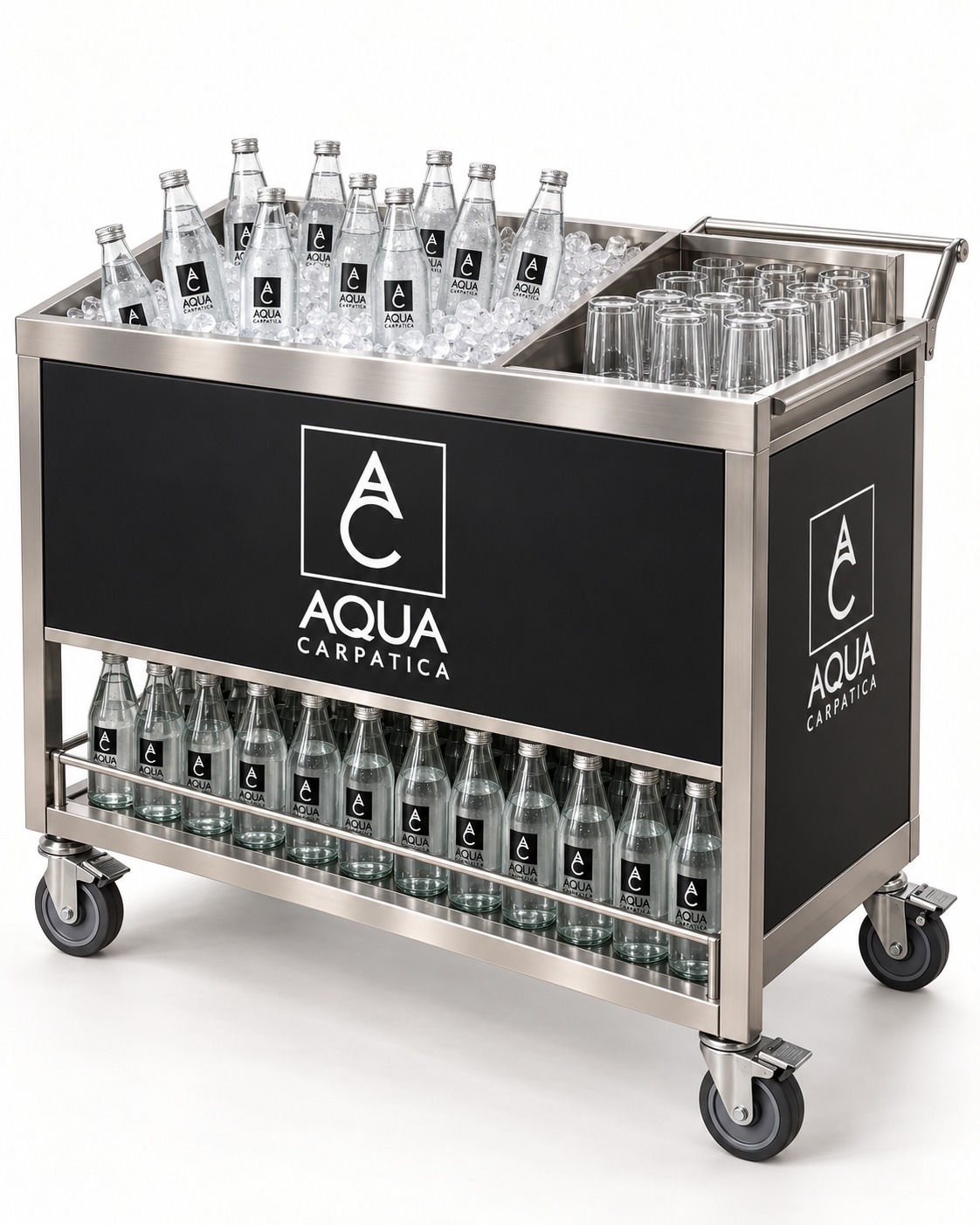 Aqua Carpatica — Beverage service cart