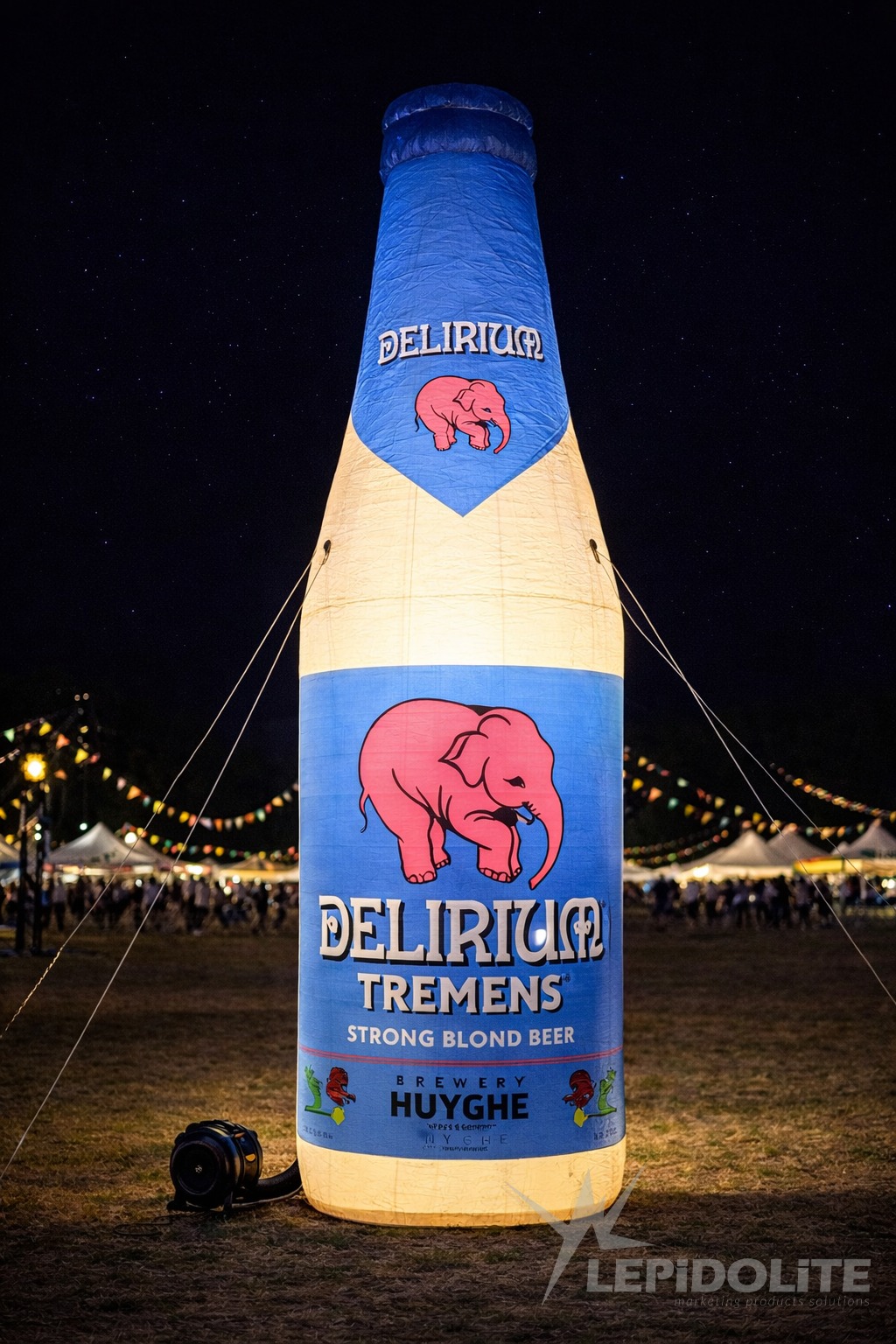 Delirium — Illuminated inflatable bottle