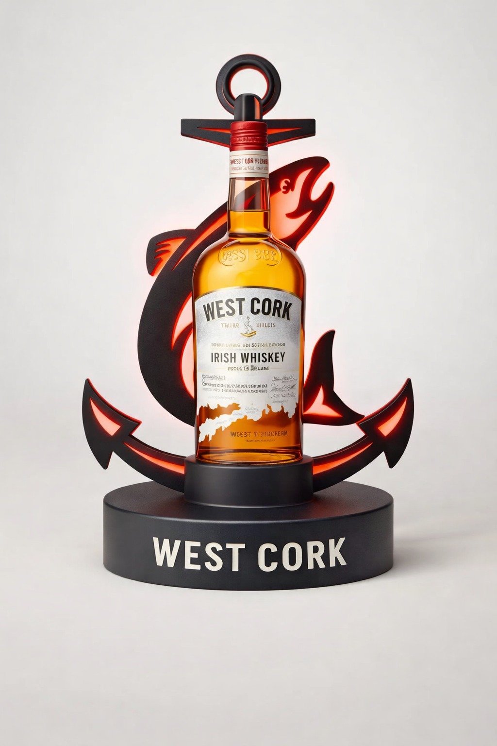 West Cork — Anchor-shaped bottle presenter